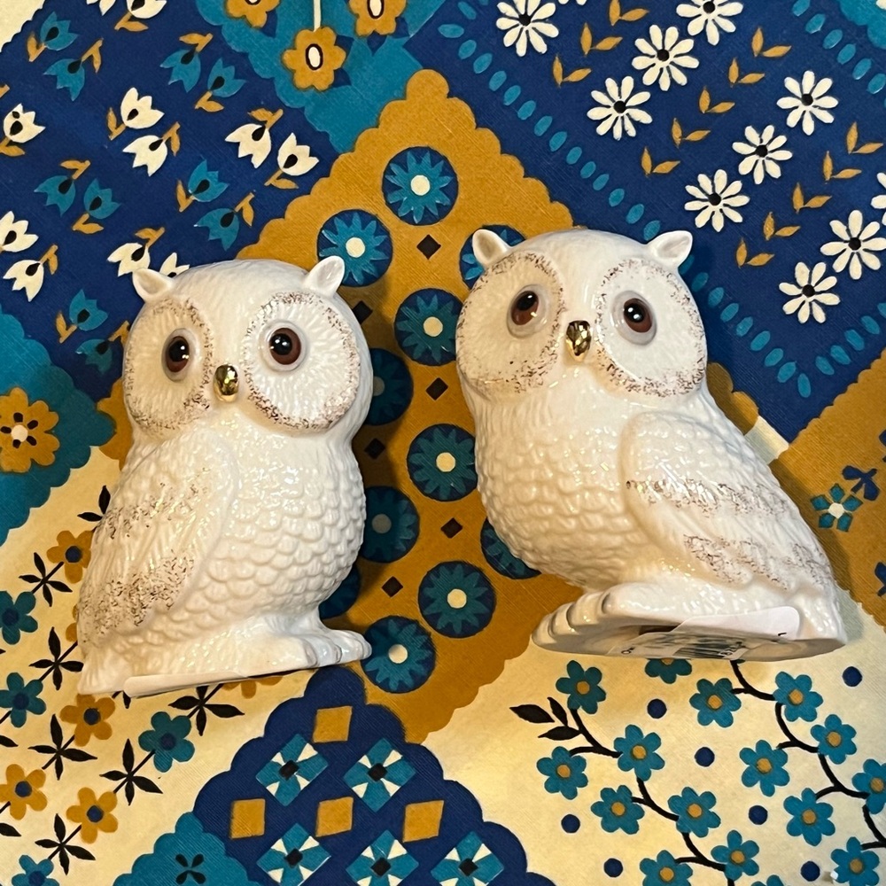 Lenox Owl 🦉 Salt & Pepper Shakers in original box